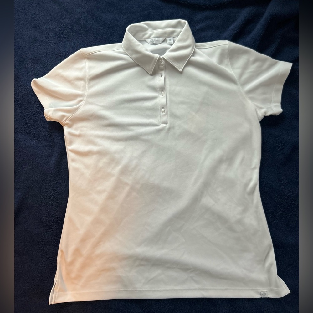 White Women’s Performance Golf Shirt